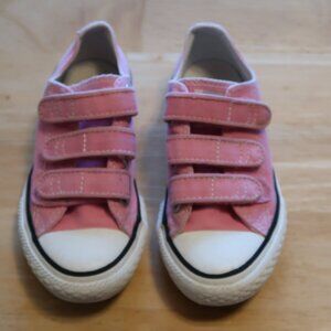 Converse Toddler Girls Pink Sneakers Size 11